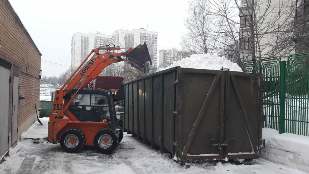 Вывоз снега контейнерами в Екатеринбурге — цена от 3280 руб., заказать контейнер для снега в ПроМусор